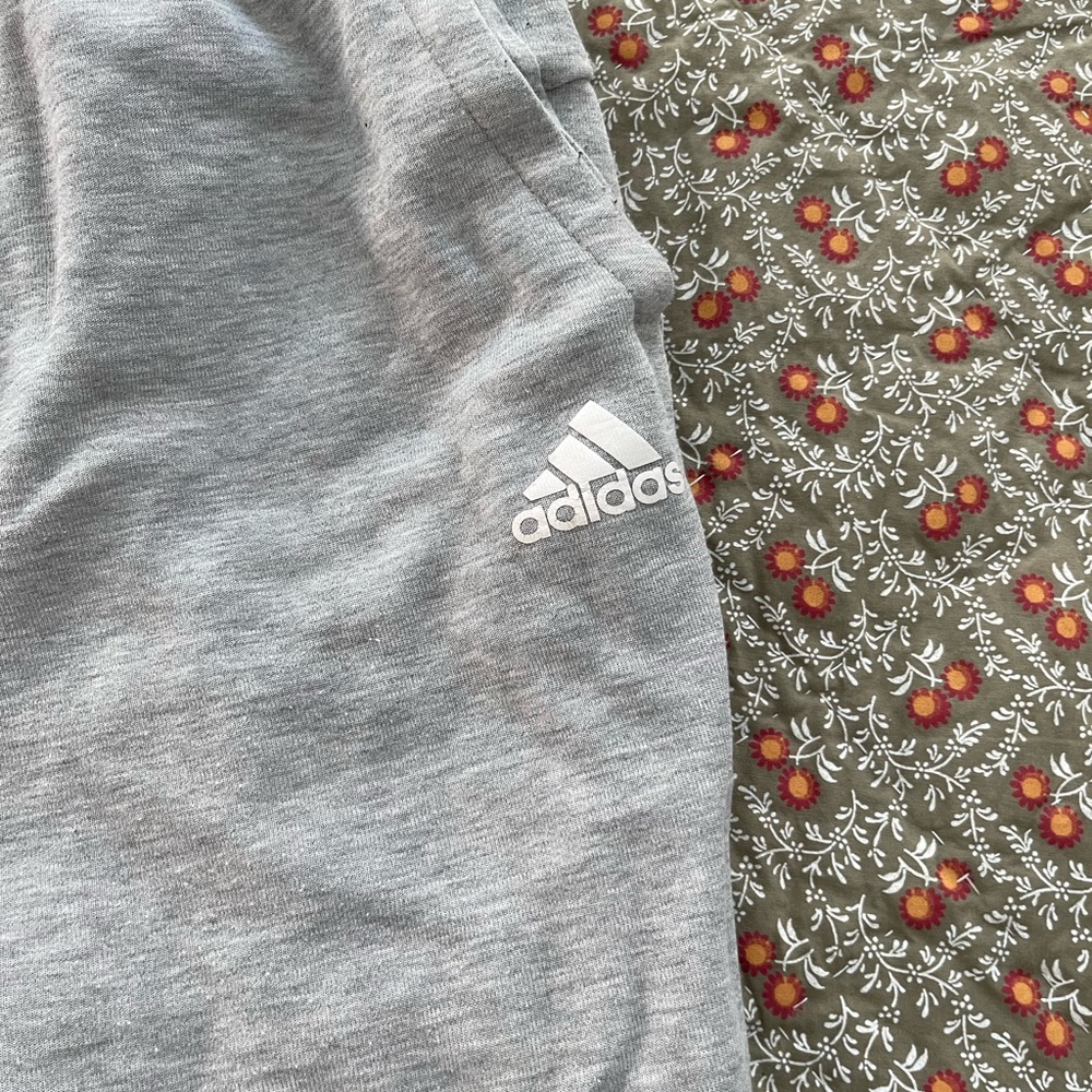 Adidas gray sweats - Picture 2 of 3